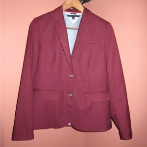 Tommy Hilfiger Burgundy Blazer